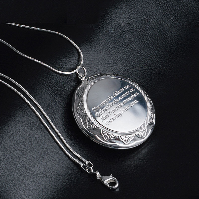 Wholesale 44mm 925 Silver Photo Locket Pendent (Without Chain)
