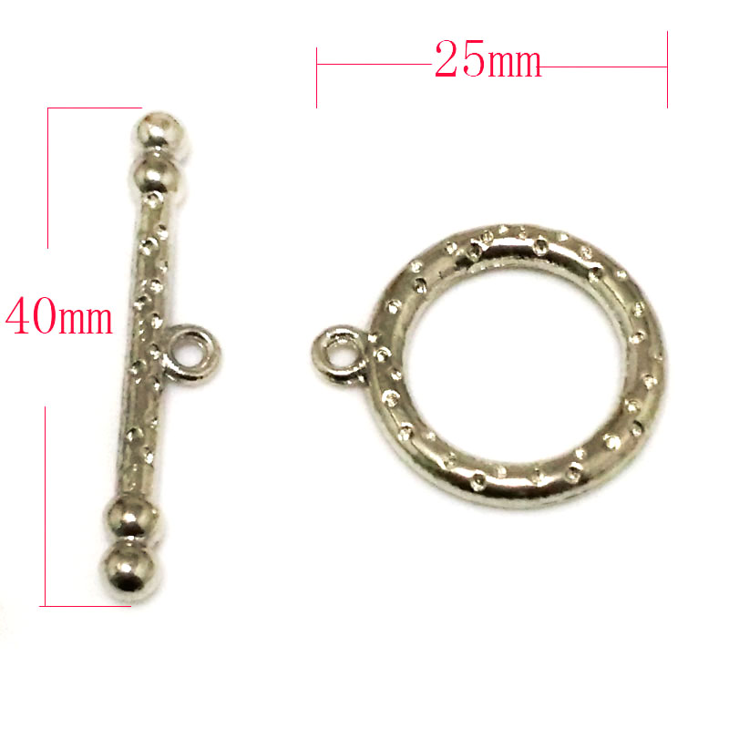 Wholesale 25x40mm Sterling Silver Toggle Clasp