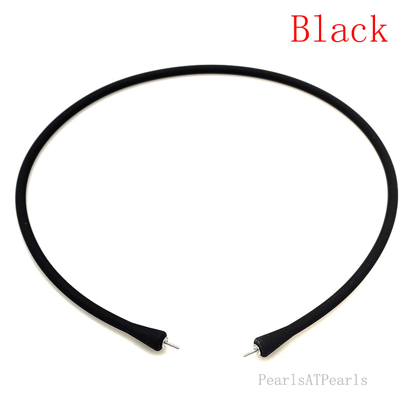 Wholesale Black Rubber Silicone Cord for DIY Necklace