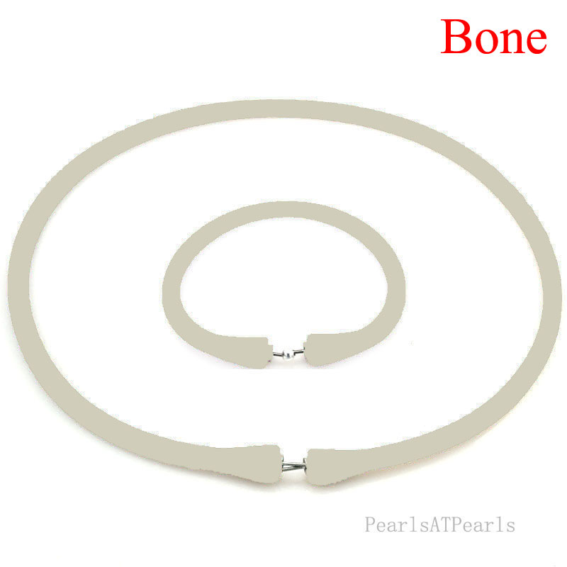 Wholesale Bone Rubber Silicone Band for Custom Necklace Set