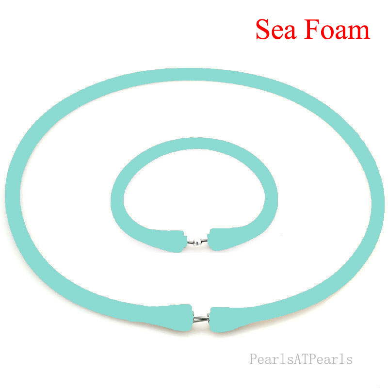 Wholesale Sea Foam Rubber Silicone Band for Custom Necklace Set