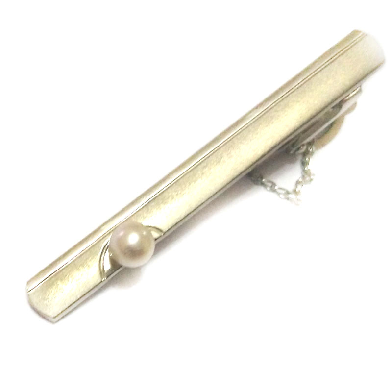 Natural 6-7mm AAA White Natural Round Freshwater Pearl Cufflink