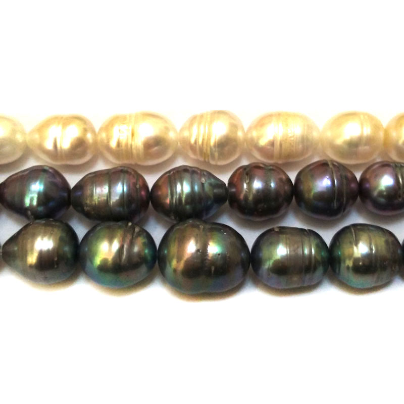 16 inches 13-14mm A Rice Pearls Loose Strand