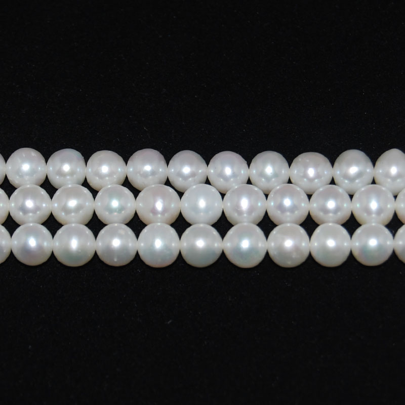 16 inches 3-4mm AAA White Freshwater Seed Pearls Loose Strand